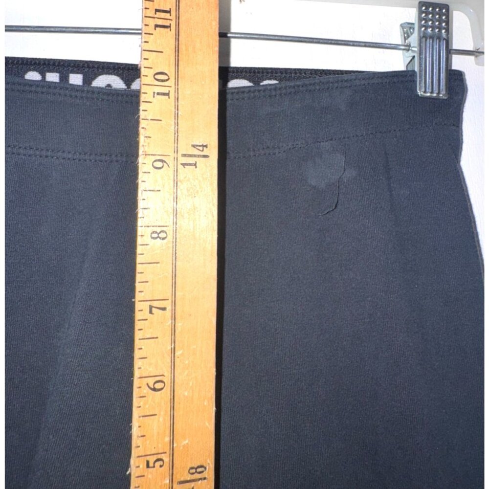 Reebok Womens XS Black Leggings With Nike Swoosh Logo On Leg Stretch Polyester & - Picture 16 of 16